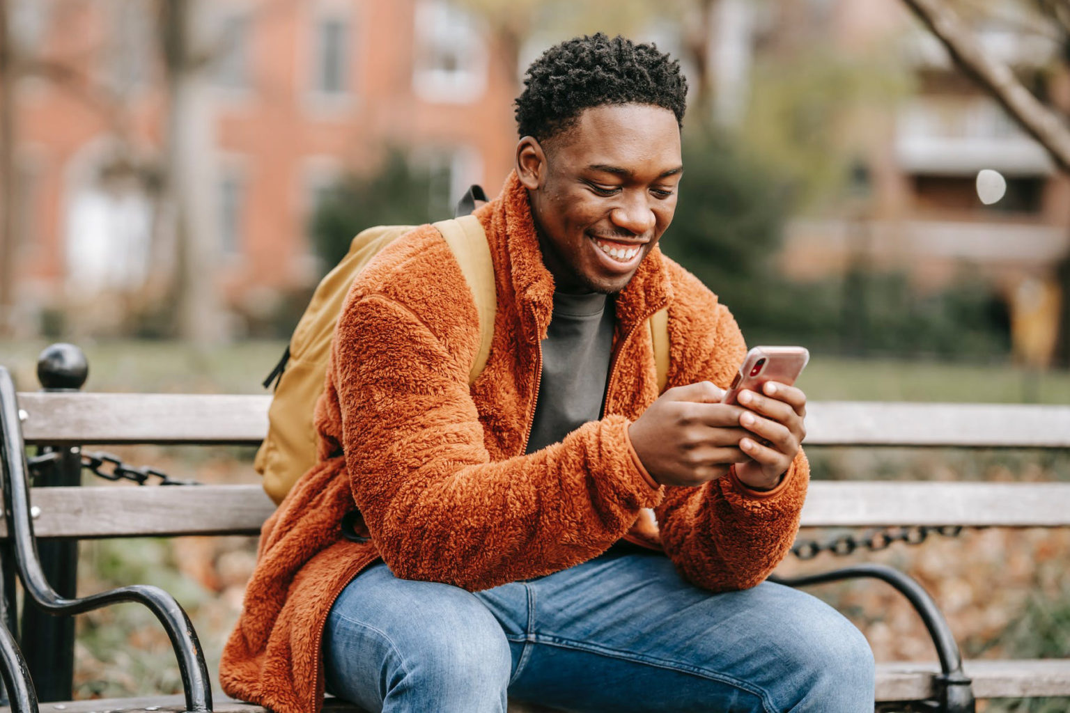 a person sitting on a bench