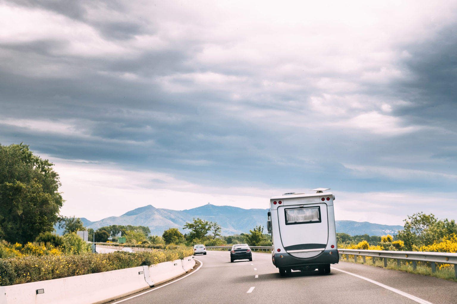 RV ON THE ROAD